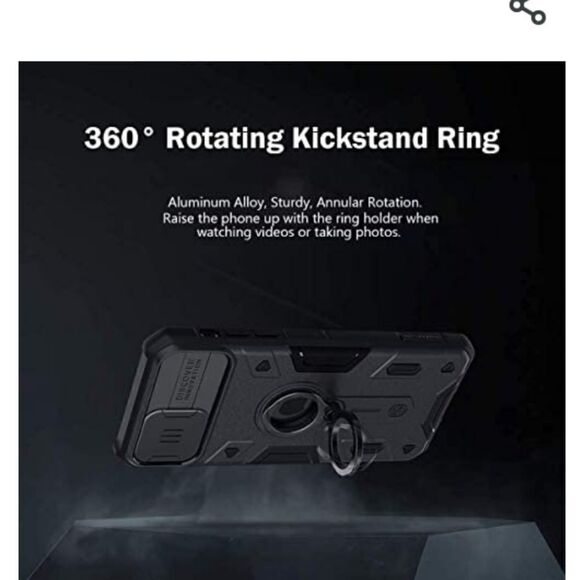 CloudValley Compatible with iPhone 12 Pro Max Case with Camera Cover & Kickstand - Picture 8 of 8